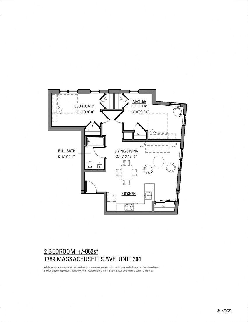 1789 MASSACHUSETTS, UNIT 304
